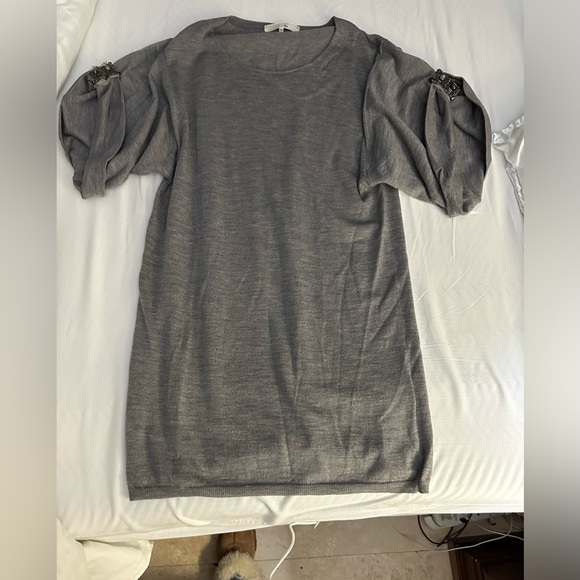 3.1 Phillip Lim Wool Short Sleeve Tunic Sweater - Picture 5 of 8